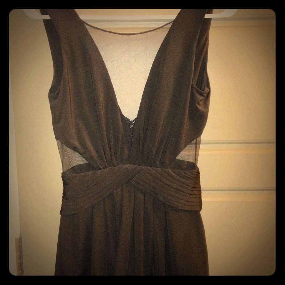 Black peplum top
